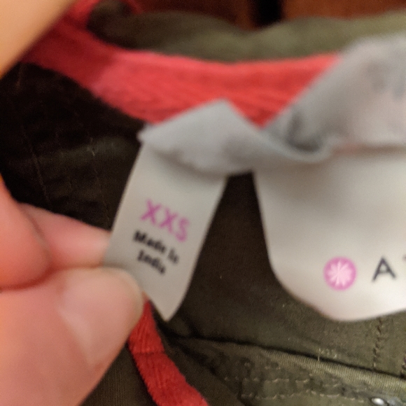 Athleta Army Green Cargo Jacket XXS - Picture 4 of 4